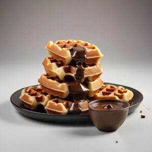 Chocolate Fondue Waffles