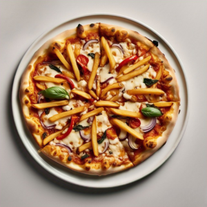 French Fry Cheese Pizza-Veg