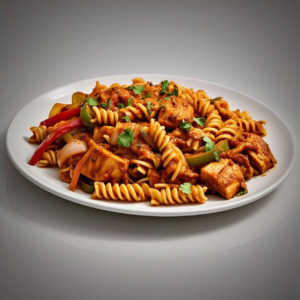 Masala Chicken Pasta - Indian Style