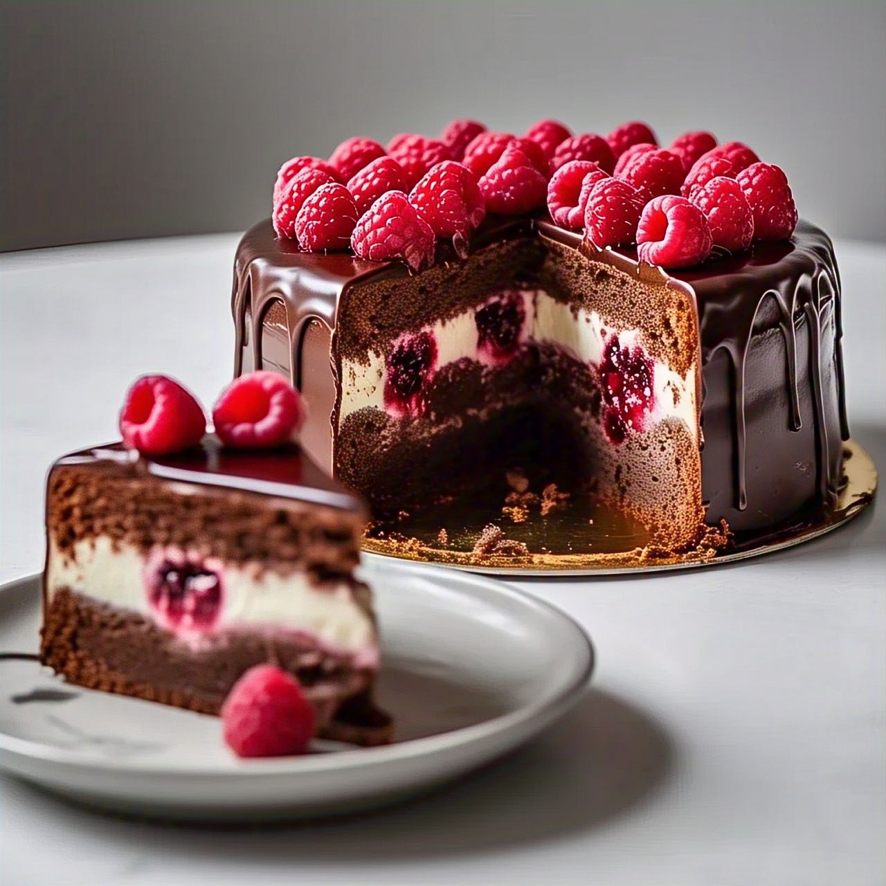 Choco Raspberry Cake