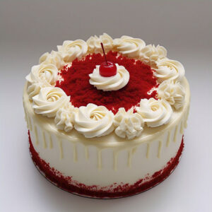 White Choco Red Velvet Cake
