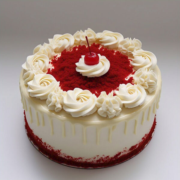 White Choco Red Velvet Cake